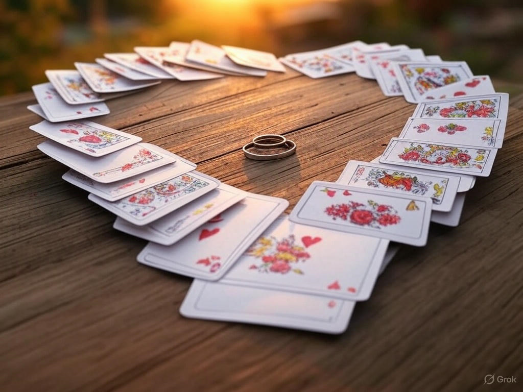 Wedding playing cards 3