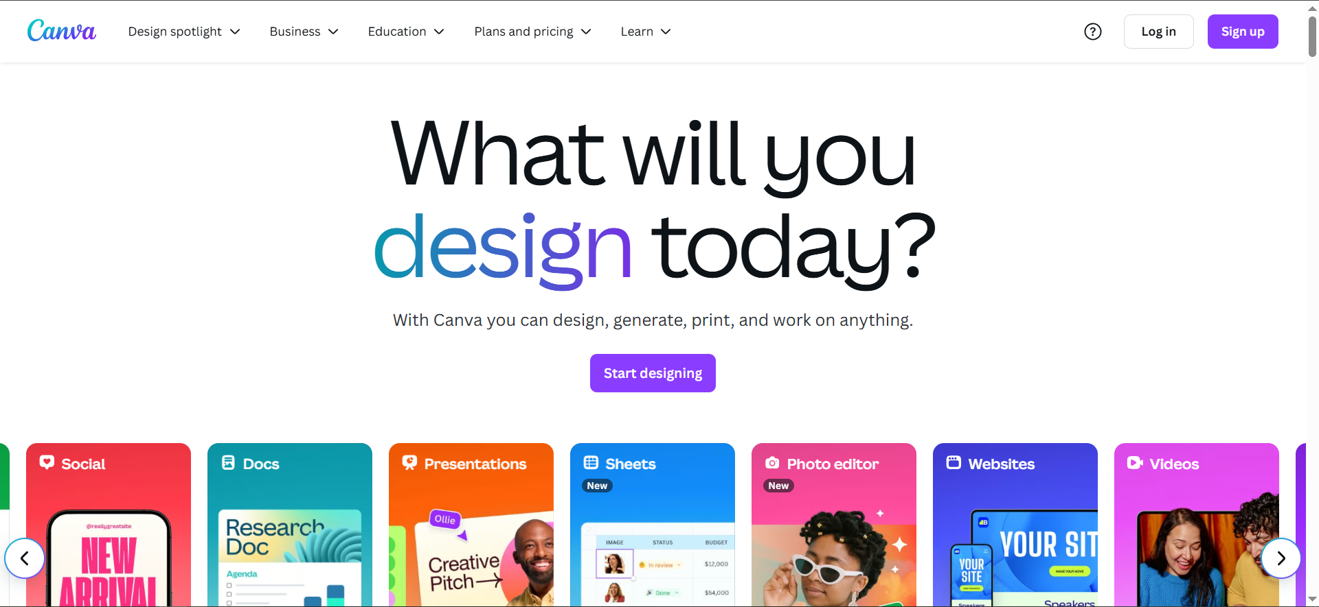 Canva online card maker